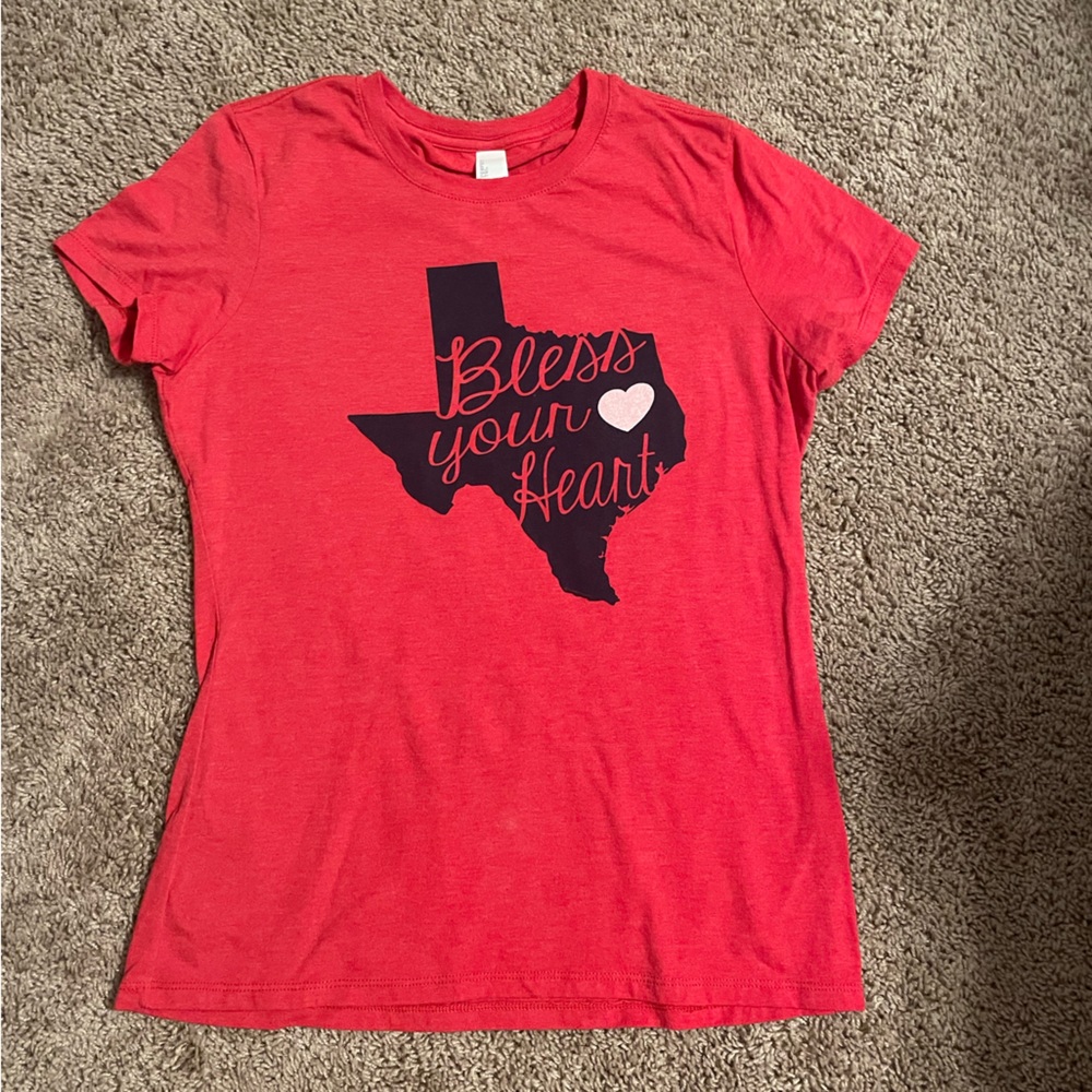 “Bless Your Heart” red tee